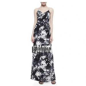 Parker Silk Snake Print Maxi Dress Size 8